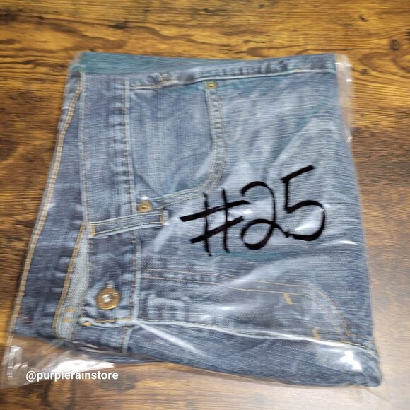 Levi's Jeans Tag 36x30 Measures 32x29 Loose Straight 569 Medium Dark Wash Denim - Picture 12 of 12